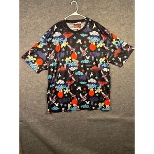 Fresh Prints of Tokyo Shirt 5XL Graphic Asian Japan Crane Clouds Sun Black‎